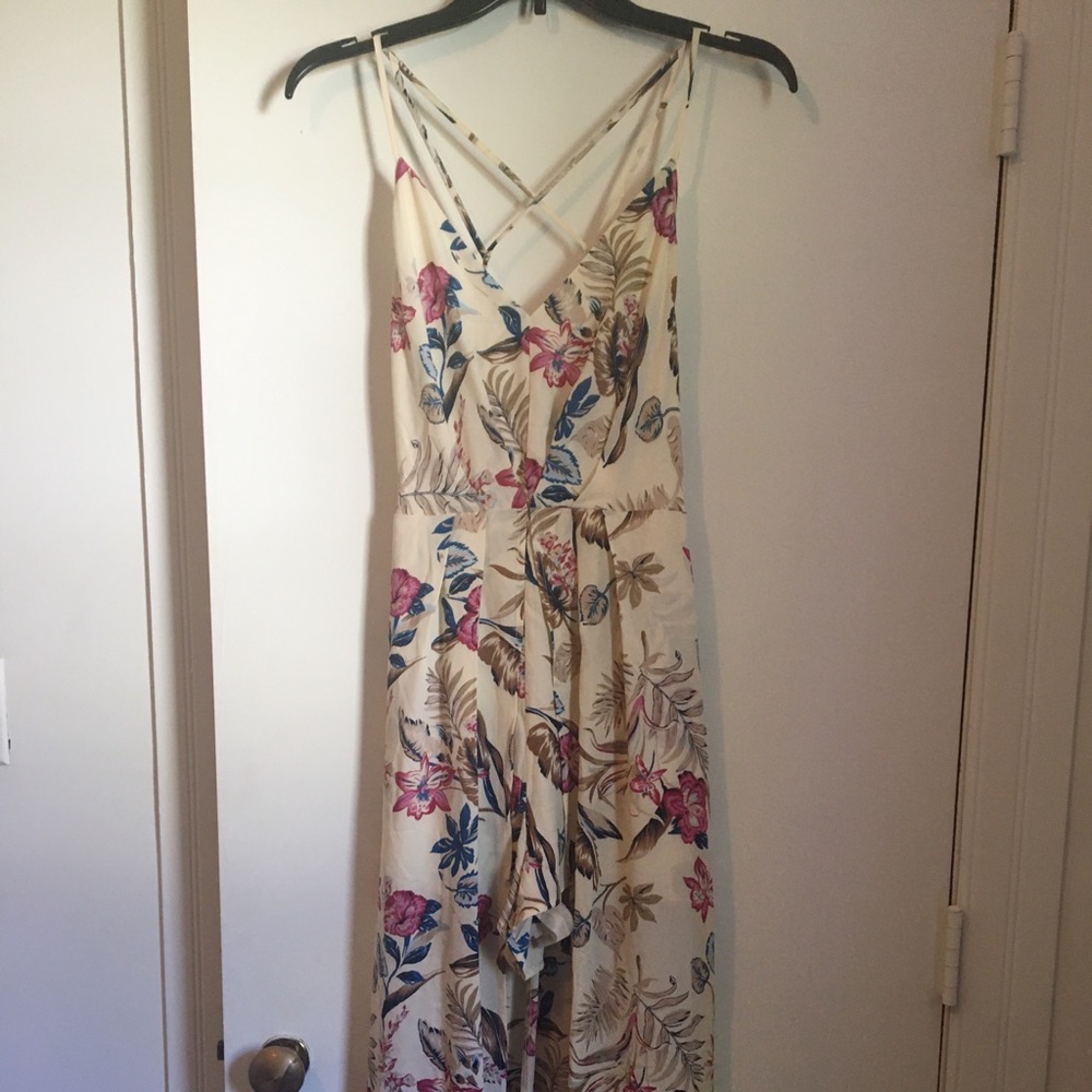 Pink Lily Romper Maxi